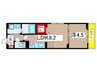 D-Liberte 1LDKの間取り