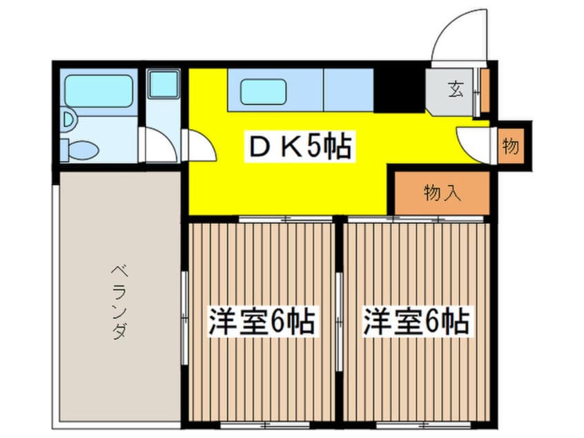 間取図 チワタマンション(401)