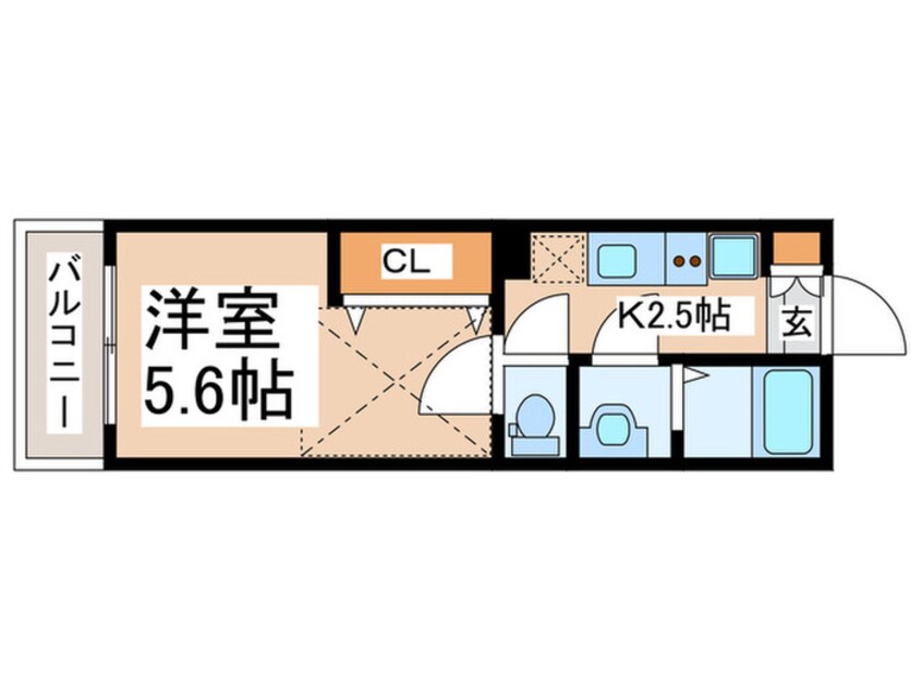 間取図 CloudNine中山