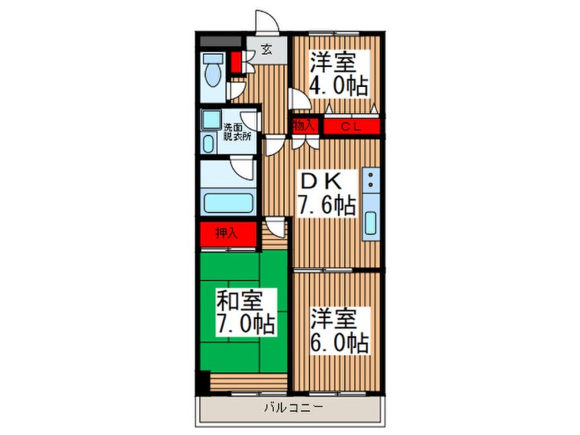 間取図 扶桑カシオハイツ