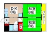 ＴＳコ－ポラス 2DKの間取り