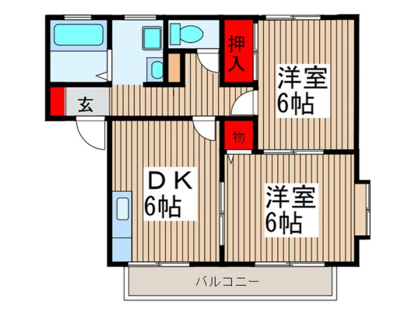 間取図 フットヒルＡ