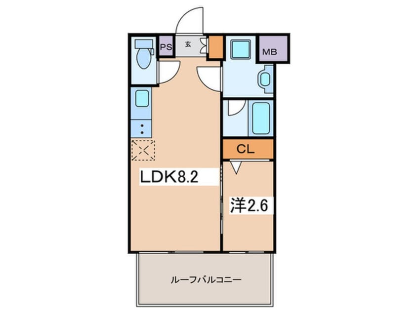 間取図 ﾊｰﾓﾆｰﾚｼﾞﾃﾞﾝｽﾊﾟﾚｽﾌﾛﾝﾄ