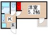 クレア南千住 1Kの間取り