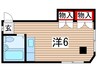 コアミハイツ 1Rの間取り
