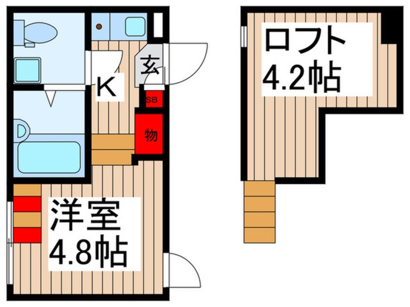 間取図 ROSSO五反野