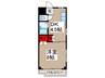 フジミマンション 1DKの間取り