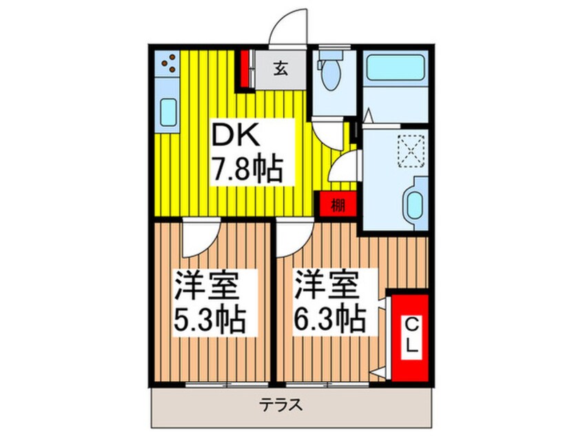 間取図 ブラウンハウス