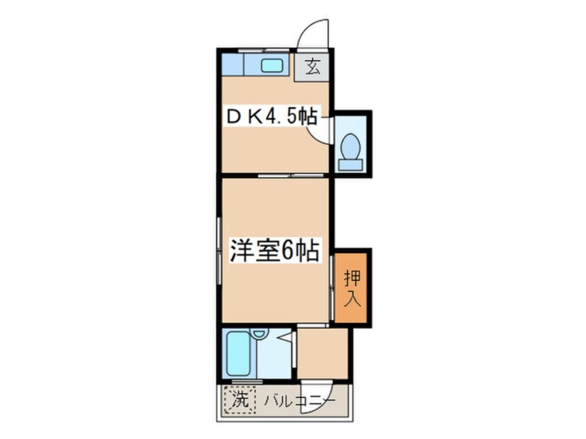 間取図 コ－ポ前田