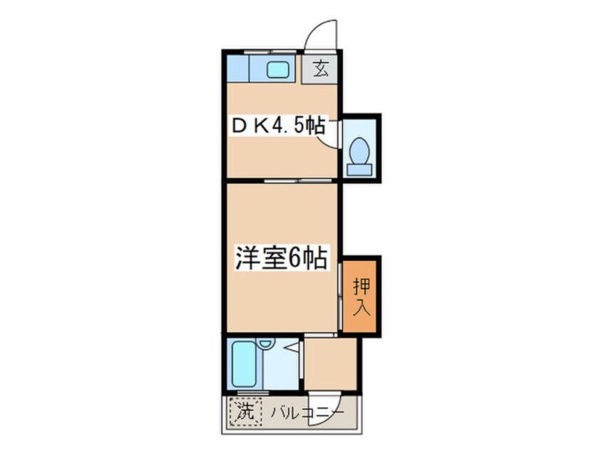 間取図 コ－ポ前田