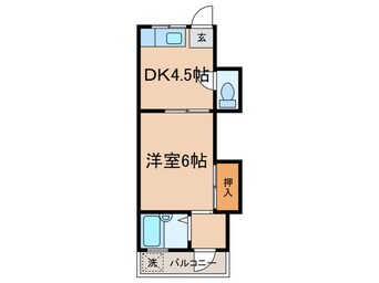 間取図 コ－ポ前田