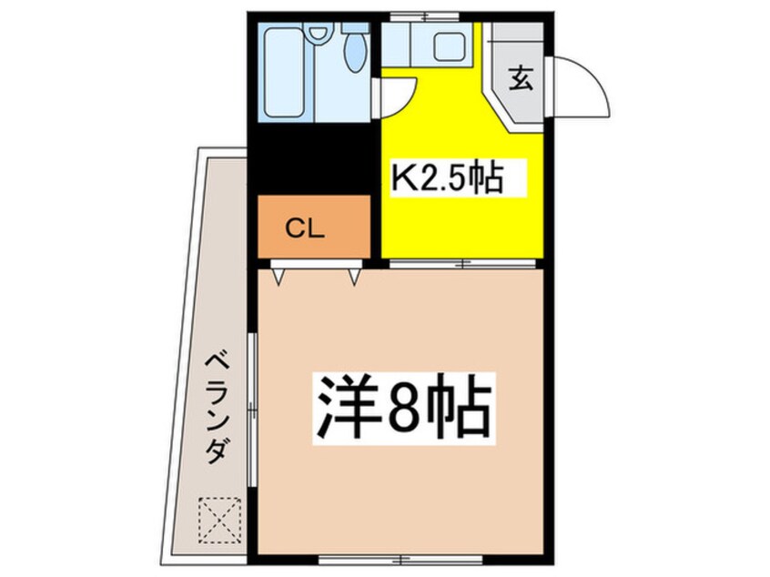 間取図 コ－ポタツナカ