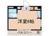 シャルム用賀 1Rの間取り