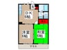 フジハイツＡ 2DKの間取り