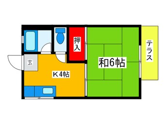 間取図 はねだコーポ