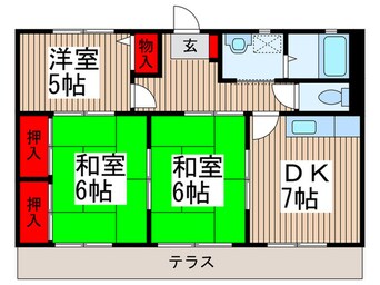 間取図 第3サンハイツコイヌマＡ