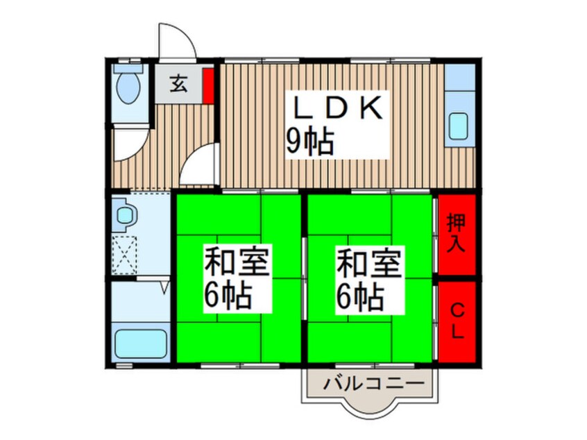 間取図 第3サンハイツコイヌマＡ