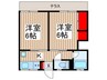 シティハイム愛宕 2Kの間取り