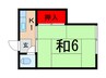 佐藤荘 1Kの間取り