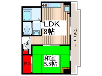 間取図 ハイツエバグリーン津田沼