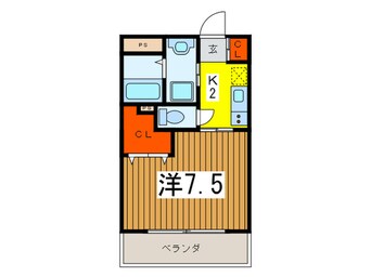 間取図 アムールAKIRA