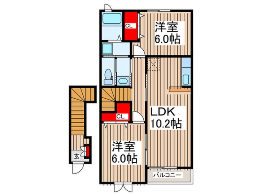 間取図 ローレル・フジイ