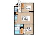ラクラス中野南台 1LDK+Sの間取り