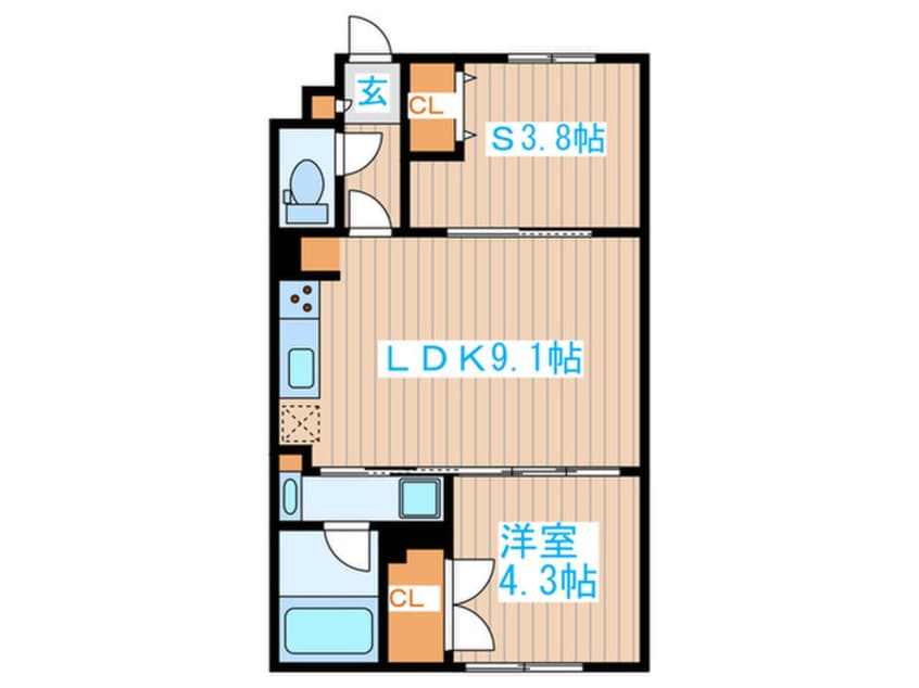 間取図 ラクラス中野南台