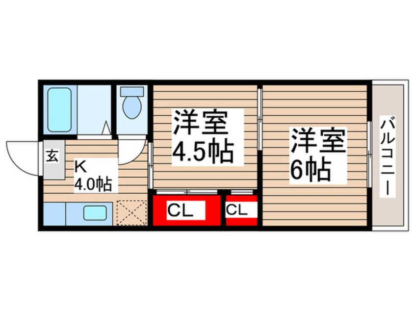 間取図 第一コ－ポ上田