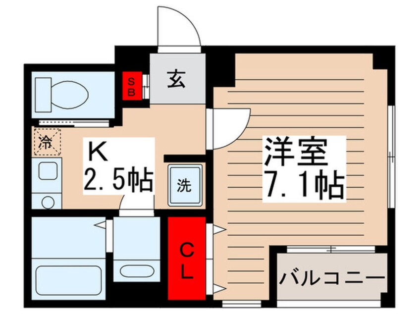 間取図 フォ－サイドハイツ