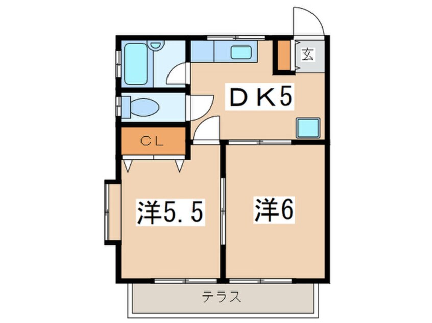 間取図 ドエルコ－ヤマ