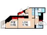 S-RESIDENCE浅草Fiore 1LDK+Sの間取り