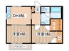 メゾンソレイユＡ 2DKの間取り