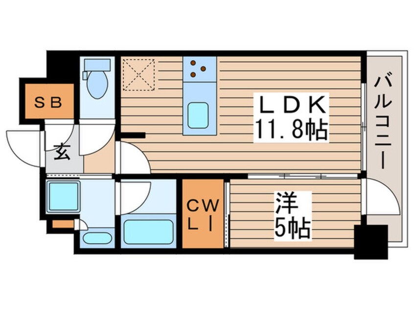 間取図 ジオエント中野弥生町