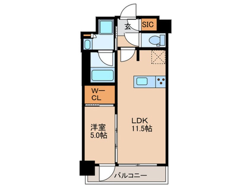 間取図 ジオエント中野弥生町