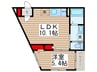 アイレガリアⅠ 1LDKの間取り