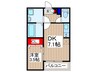 仮）ジーメゾン狭山入間川ルーエ 1DKの間取り