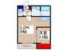 仮）ジーメゾン狭山入間川ルーエ 1LDKの間取り