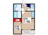 仮）ジーメゾン狭山入間川ルーエ 1DKの間取り