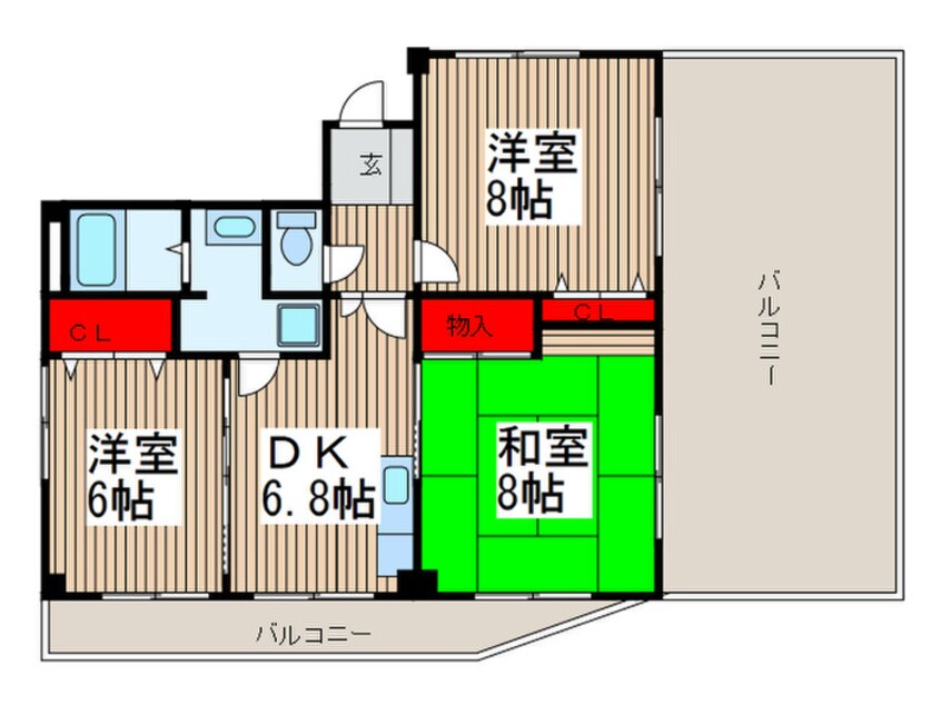 間取図 アズセナ