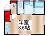 エバーグリーン里 1Rの間取り