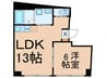 ヨシエビル 1LDKの間取り