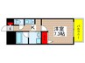 アヴェニール京成大久保 1Kの間取り