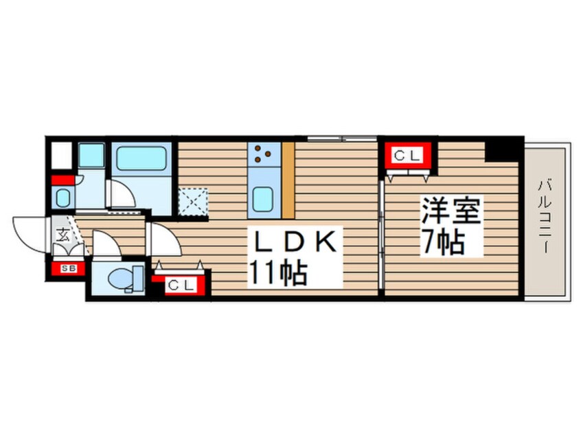 間取図 ライトテラス押上