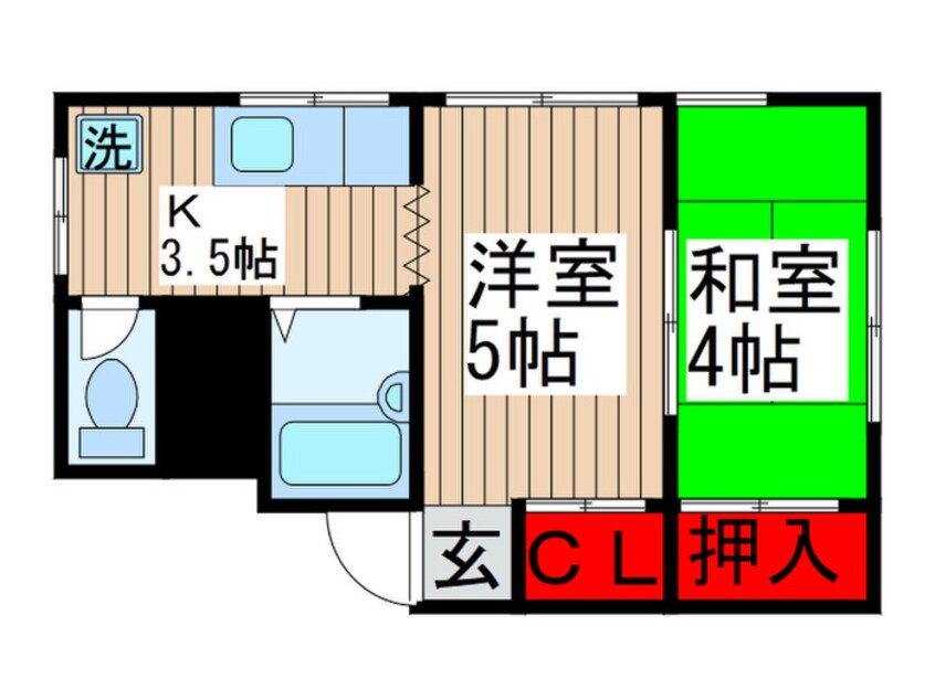 間取図 コーポフジノ