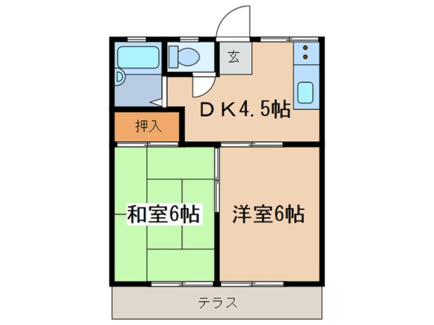 間取図 ロスピック森戸