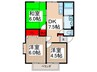 岸ハイツ 3DKの間取り
