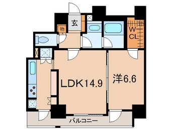 間取図 ﾊﾟ-ｸﾀﾜ-芝浦ﾍﾞｨﾜ-ﾄﾞ･ｱ-ﾊﾞﾝｳｨﾝｸﾞ