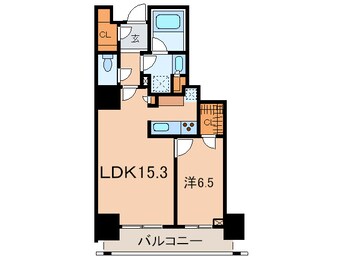 間取図 ﾊﾟ-ｸﾀﾜ-芝浦ﾍﾞｨﾜ-ﾄﾞ･ｱ-ﾊﾞﾝｳｨﾝｸﾞ