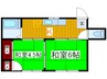 中村荘 2Kの間取り